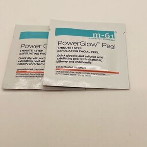 NWT M-61 PowerGlow Peel-1-minute, 1-step exfoliating glow peel 2 included